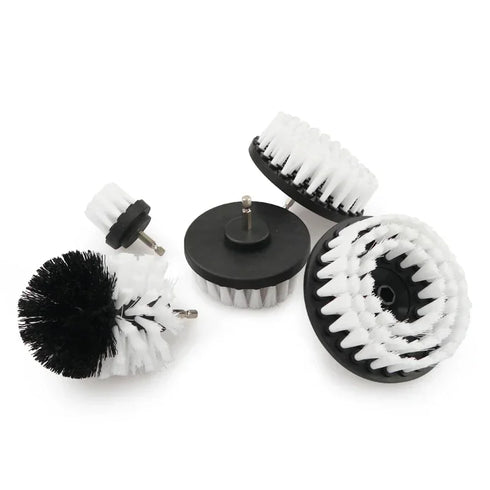 Brush Attachment Set for Power Scrubber - 2/3.5/4/5'' Cleaning Kit with Extender