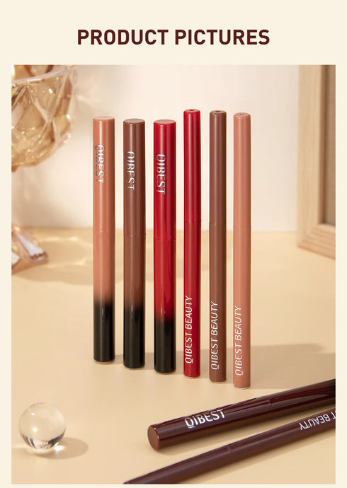 Matte Nude Lipstick Pen – Long-Lasting Waterproof Lip Liner Set