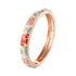 Enameled Flower Bracelet for Women – Elegant Bangle Jewelry