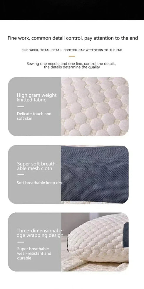 Orthopedic Neck Support Pillow with Soybean Fiber Filling