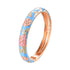Enameled Flower Bracelet for Women – Elegant Bangle Jewelry
