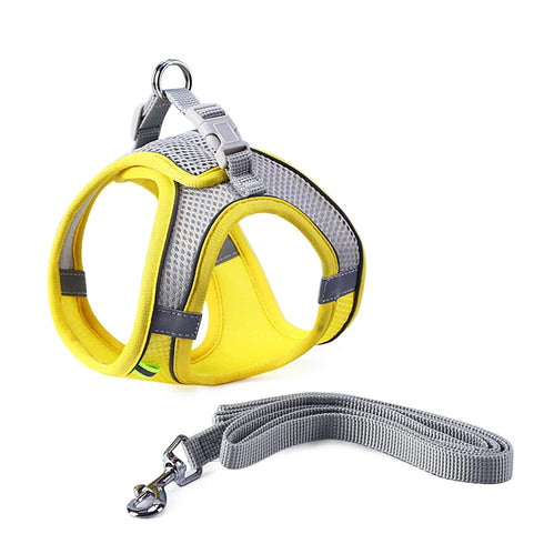 Adjustable Cat Harness & Leash Set for Small Pets