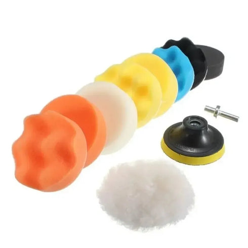 Polishing sponge plate set for electric drill, featuring imitation plush material for car waxing and grinding.