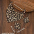 Fashion Leopard Print Jewelry Set – 3pcs Vintage Elegant Design