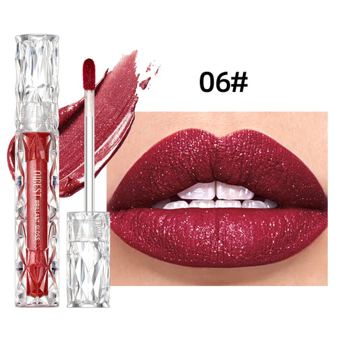 Shimmer Lip Gloss – Diamond Glitter & Waterproof
