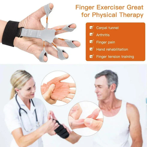 Hand Grip Strengthener & Guitar Finger Trainer