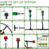 20M Micro Drip Irrigation System with Adjustable Drippers & Misting Watering Kit