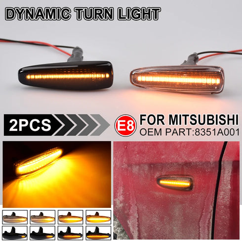LED Dynamic Turn Signal Marker Light for Mitsubishi Lancer Evo X, Outlander Sport 2014+