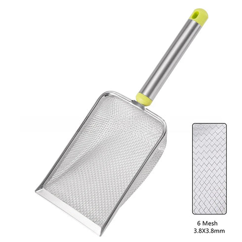 Stainless Steel Cat Litter Scoop - Fine Mesh, Easy to Clean