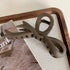 Vintage Matte Bow Hair Claw – Elegant Hair Accessory