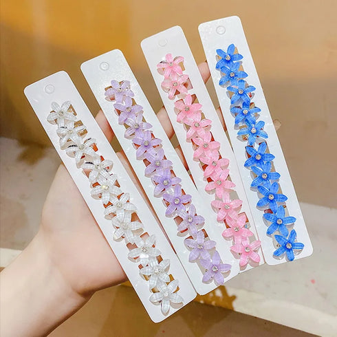 10pcs Mini Flower Hair Claw Clips – Stylish Everyday Hair Accessories