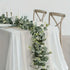 Lush 70.8" Faux Eucalyptus Garland with White Flowers
