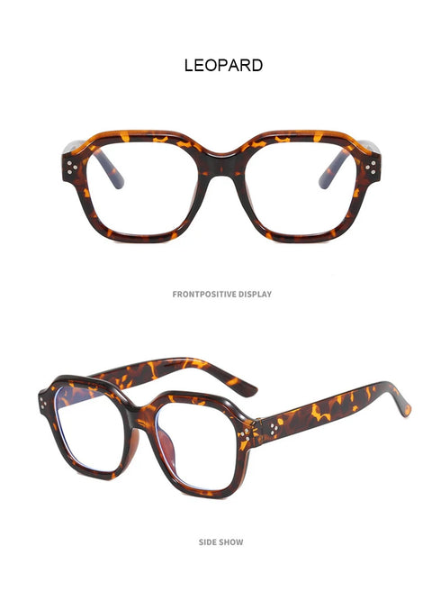 Retro Oversized Anti-Blue Light Glasses – Stylish Eyewear for Men & Women