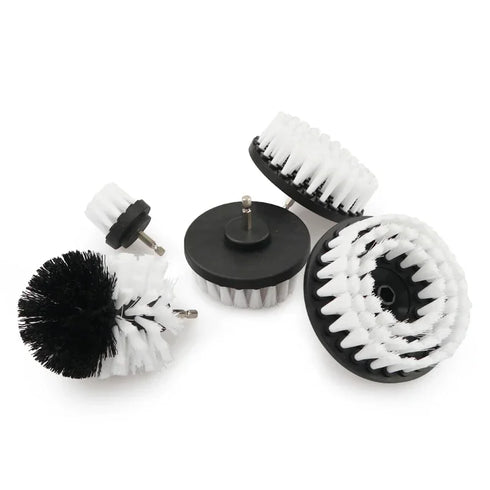Brush Attachment Set for Power Scrubber - 2/3.5/4/5'' Cleaning Kit with Extender