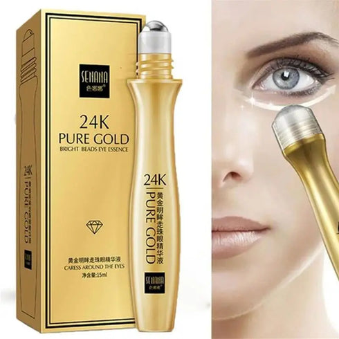 24K Gold Bright Eye Roller – Hydrating & Anti-Dark Circles