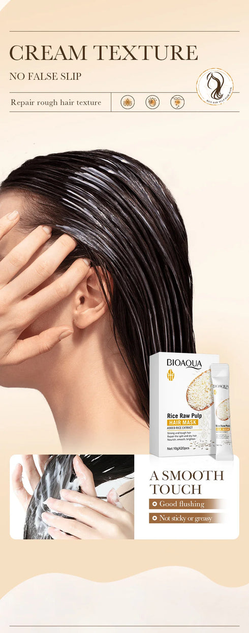 Rice Raw Pulp Hair Mask – Deep Nourishment & Repair