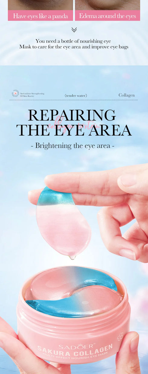 Sakura Collagen Eye Mask – Hydrating & Anti-Dark Circles