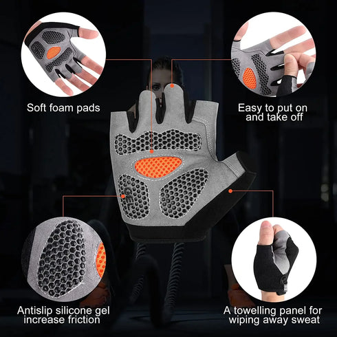 Non-Slip Breathable Gym Gloves
