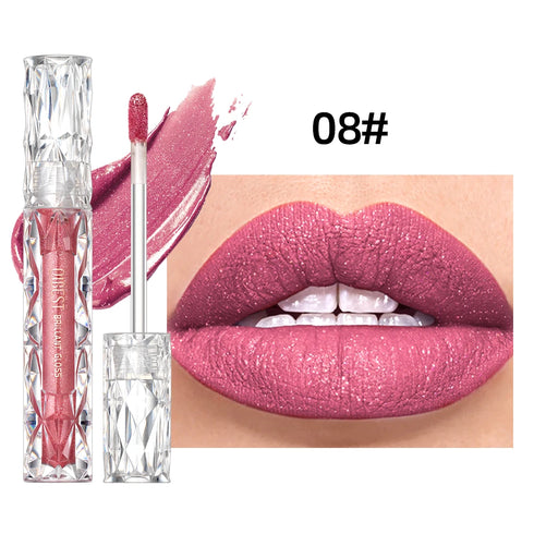 Shimmer Lip Gloss – Diamond Glitter & Waterproof