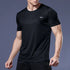 Men's Summer Quick Dry Gym T-Shirt - Oversized Fitness & Running Jersey