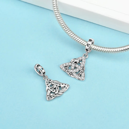 Authentic 925 Sterling Silver Star, Moon & Sun Charm