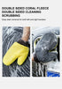 Double-Faced Coral Fleece Car Wash Glove for Auto Cleaning