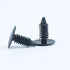 Detailed view of 8mm hole auto fastener clips ideal for vehicle body panel attachment.