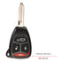 Jingyuqin Car Key Shell Case for Chrysler, Dodge, RAM, Jeep - 2/3/4/5/6 Buttons