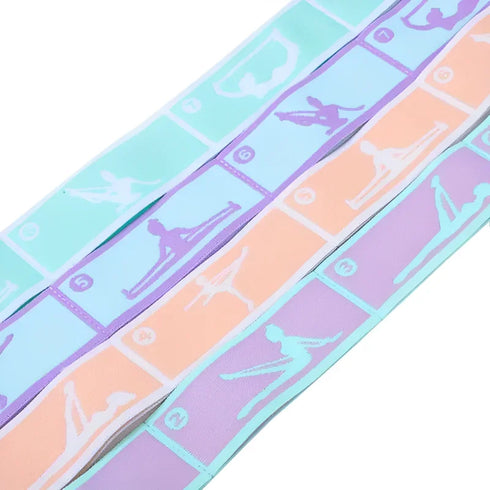 Resistance Band Yoga Stretching Belt - Elastic Pilates & Dance Fitness