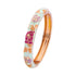 Enameled Flower Bracelet for Women – Elegant Bangle Jewelry