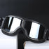 Windproof Retro Motorcycle Glasses - Folding Leather Sunglasses