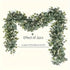 Lush 70.8" Faux Eucalyptus Garland with White Flowers