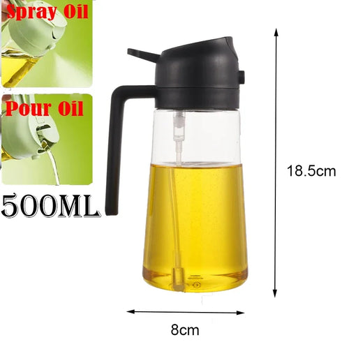 2-in-1 Air Spray Oil Dispenser Bottle for Cooking & BBQ