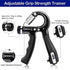 5-60kg Adjustable Hand Grip Strengthener - Wrist & Forearm Exerciser