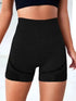 Women's High-Waist Yoga Shorts - Fitness & Workout Running Shorts