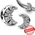 Authentic 925 Sterling Silver Star, Moon & Sun Charm