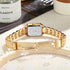 Luxury Square Quartz Watch for Women – Gold Plated Elegance