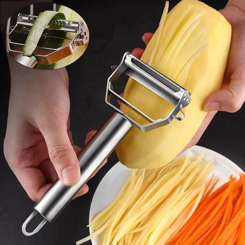 Stainless Steel Double-Head Vegetable Peeler for Fruit & Veggies