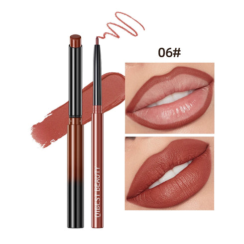 Matte Nude Lipstick Pen – Long-Lasting Waterproof Lip Liner Set