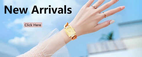 Luxury Square Quartz Watch for Women – Gold Plated Elegance