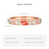 Enameled Flower Bracelet for Women – Elegant Bangle Jewelry