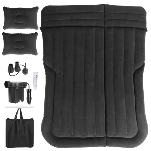 Inflatable SUV Air Mattress Camping Bed w/ Pillow & Bag