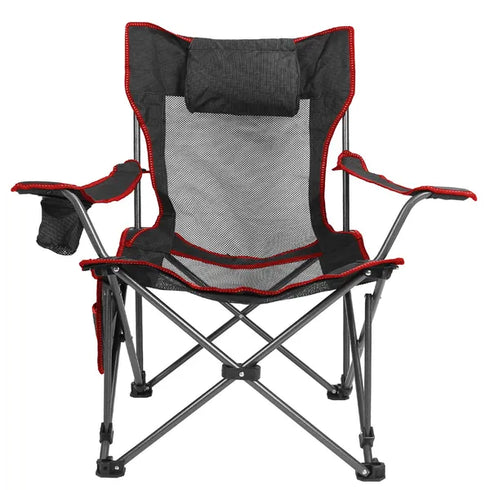 Foldable Camping Chair w/ Reclining Back