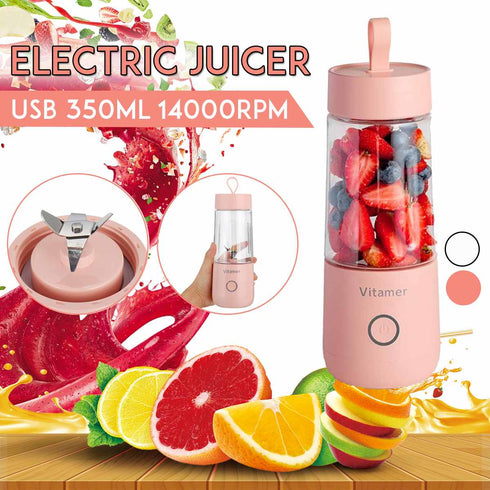 350ml Portable USB Rechargeable Blender Juicer