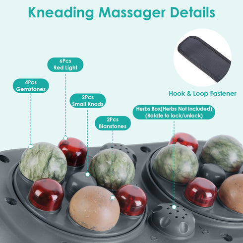 Stone Abdominal Massager with Heat Therapy
