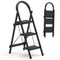 3 Step Foldable Ladder w/ Wide Anti-Slip Pedal