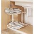 Metal Adjustable Height Two-Tier Under Sink Storage Rack