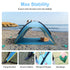 4-6 Person Beach Tent Canopy w/ 3 Doors & UPF50