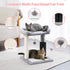 Small 4-in-1 Cat Tree Tower w/ Self-Groomer & Sisal Post