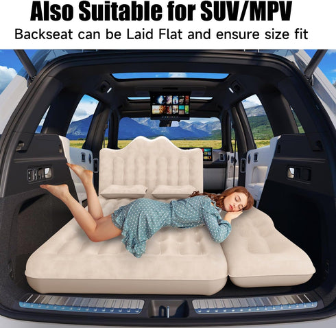Universal Inflatable Car Air Mattress & Back Seat Camping Bed
